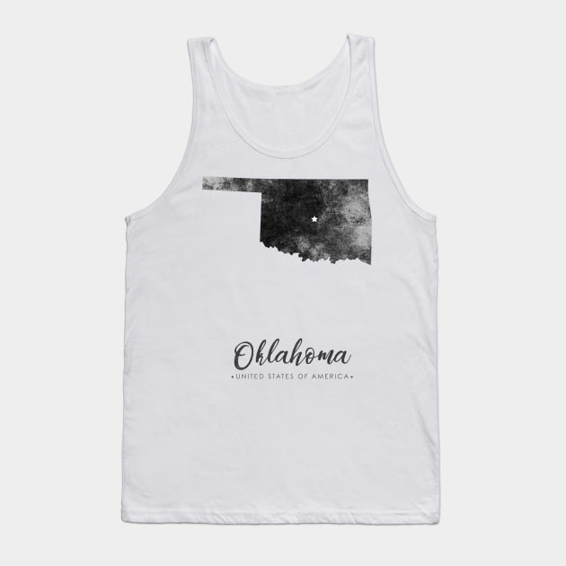 Oklahoma state map Tank Top by StudioGrafiikka